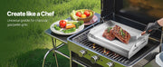 Load image into Gallery viewer, Amocart Stainless Steel Griddle Universal Flat Top Rectangular Plate Gas Grill Griddle for BBQ Family Cookware for Camping Part