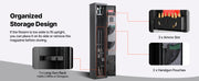 Bild in Galerie-Viewer laden, Amocart Gun Safe Cold-Rolled Steel Fireproof Cabinet with Keypad & Key with Magazine and Lighting Adjustable Racks for Rifles