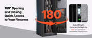 Bild in Galerie-Viewer laden, Amocart Gun Safe Cold-Rolled Steel Fireproof Cabinet with Keypad & Key with Magazine and Lighting Adjustable Racks for Rifles