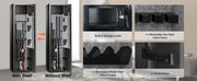 Charger l'image dans la visionneuse de galerie, SucceBuy 3-8 Rifles Gun Safe w/ Digital Keypad & Lock Gun Storage Cabinet with Removable Storage Shelf for Home Long Gun Pistols