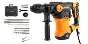 Bild in Galerie-Viewer laden, Amocart 1500W Rotary Hammer Drill Max Drilling 32mm 4 Modes Plus Corded Demolition Chipping Metal Concrete Breaker Jackhammer
