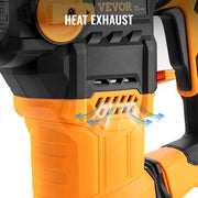 Bild in Galerie-Viewer laden, Amocart 1500W Rotary Hammer Drill Max Drilling 32mm 4 Modes Plus Corded Demolition Chipping Metal Concrete Breaker Jackhammer