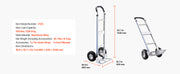 Charger l'image dans la visionneuse de galerie, Amocart 500LBS Hand Truck Dolly with Non-Slip Wheels & Tie-down Strap Aluminum Alloy Portable Trolley for Moving Home Warehouse