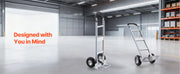 Charger l'image dans la visionneuse de galerie, Amocart 500LBS Hand Truck Dolly with Non-Slip Wheels & Tie-down Strap Aluminum Alloy Portable Trolley for Moving Home Warehouse