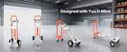 Bild in Galerie-Viewer laden, Amocart 1000 lbs 4 in 1 Hand Truck Convertible Dolly with Non-Slip Handle Aluminum Alloy Portable Trolley for Moving Home