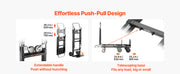 Charger l'image dans la visionneuse de galerie, Amocart 2 in 1 Folding Hand Truck 500lb Load Capacity for 4-Wheel Mode Convertible Hand Truck Dolly with Wheels for Moving Home