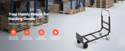 Charger l'image dans la visionneuse de galerie, Amocart 2 in 1 Folding Hand Truck 500lb Load Capacity for 4-Wheel Mode Convertible Hand Truck Dolly with Wheels for Moving Home