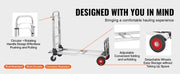 Charger l'image dans la visionneuse de galerie, Amocart Folding Hand Truck Aluminum Heavy Duty Industrial Collapsible Dolly Cart for Transport Moving in Warehouse Supermarket