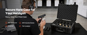 Charger l'image dans la visionneuse de galerie, Amocart Hard Pistol Case Hard Gun Case with XPE Foam Lining Waterproof Pistol Box with Customizable Interior for Gun Lenses