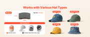 Load image into Gallery viewer, Amocart Hat Heat Press Machine 8.5 x 4 in Large Heating Plate with Caps Stretcher Precise Temperature Time Control Heat Press