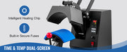 Bild in Galerie-Viewer laden, Amocart Hat Heat Press 4 in1 Cap Heat Press Machine 6x3inches Clamshell Transfer LCD Digital Timer Temperature Control