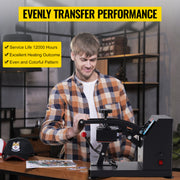 Bild in Galerie-Viewer laden, Amocart Hat Cap Heat Press 5.5 x 3.5 inch Heat Transfer Stamping Sublimation Machine Digital Display Clamshell DIY Advertising