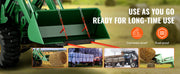 Load image into Gallery viewer, Amocart 49" Hay Spear Bale Spears 3000lbs Loading Capacity Skid Steer Loader Tractor Bucket Attachment with Stabilizer Spears