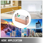 Bild in Galerie-Viewer laden, Amocart 30/40/60 Plates Heat Exchanger Wort Chiller Stainless Steel Homebrew Brewing Beer Cooler Counterflow Water Heating