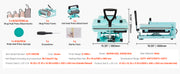 Bild in Galerie-Viewer laden, Amocart 15x15in 5in1 8in1 Hybrid Heat Press Multifunction Heat Up Fast All-New Patented Design Sublimation Press Machine