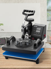 Charger l'image dans la visionneuse de galerie, Amocart 12x10 In Dual Digital Heat Press Machine 650W Swing Away 360 Degree Rotation Transfer Sublimation Printing for T-Shirt