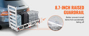 Bild in Galerie-Viewer laden, Amocart 47/53/60 in Hitch Cargo Carrier 400/500lb Capacity Trailer Hitch Mount Aluminum Cargo Basket for Truck Pickup Camping