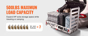 Bild in Galerie-Viewer laden, Amocart 47/53/60 in Hitch Cargo Carrier 400/500lb Capacity Trailer Hitch Mount Aluminum Cargo Basket for Truck Pickup Camping