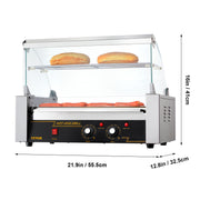 Charger l'image dans la visionneuse de galerie, Amocart 5/7/11 Rods Commercial Hot Dog Roller Electric Sausage Maker Barbecue Grill Machine for Camping Party Home Appliance