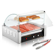 Bild in Galerie-Viewer laden, Amocart 5/7/11 Commercial Hot Dog Roller Electric Sausage Maker Barbecue Grill Machine for Camping Party Home Appliance 110V