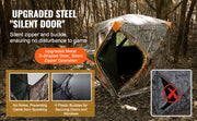 Bild in Galerie-Viewer laden, Amocart Hunting Blind, 270° See Through Ground Blind, 2-3 Person Pop Up Deer Blind for Hunting with Carrying Bag, Portable Tent