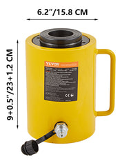 Charger l'image dans la visionneuse de galerie, Amocart 20/30/60T Hollow Hydraulic Cylinder Jack 50/100mm Plunger Ram Hydraulic Solid Cylinder Hydraulic Jack for Car/Van/Boat