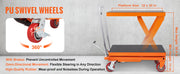 Charger l'image dans la visionneuse de galerie, Amocart 1100lbs Hydraulic Lift Table Cart Manual Single Scissor 35.4" Lifting Height with 4 Wheels for Handling Transport