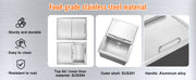 Bild in Galerie-Viewer laden, Amocart Drop in Ice Chest Stainless Steel Ice Cooler Commercial Ice Bin with Sliding Cover Outdoor Kitchen Ice Bar
