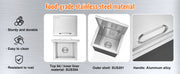 Bild in Galerie-Viewer laden, Amocart Drop in Ice Chest Stainless Steel Ice Cooler Commercial Ice Bin with Hinged Cover Outdoor Kitchen Ice Bar
