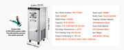 Load image into Gallery viewer, Amocart 2000/2400W Commercial Hard Ice Cream Machine with 6/10L 304 Stainless Steel Cylinder Auto Clean LED Panel for Snack Bar