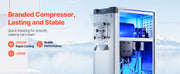 Load image into Gallery viewer, Amocart 2000/2400W Commercial Hard Ice Cream Machine with 6/10L 304 Stainless Steel Cylinder Auto Clean LED Panel for Snack Bar