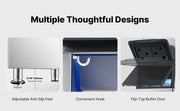 Charger l'image dans la visionneuse de galerie, Amocart 250LBS Commercial Ice Maker with Storage Bin Ice Bin Stainless Steel Ice Maker Machine with Filter for Home Bar Hotel