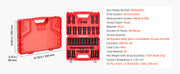 Load image into Gallery viewer, Amocart in Drive Impact Socket Set Impact Sockets Different SAE and Various Sizes with Extension Bars Cr-V Steel Carrying Case