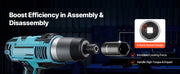Load image into Gallery viewer, Amocart in Drive Impact Socket Set Impact Sockets Different SAE and Various Sizes with Extension Bars Cr-V Steel Carrying Case