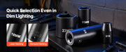Load image into Gallery viewer, Amocart in Drive Impact Socket Set Impact Sockets Different SAE and Various Sizes with Extension Bars Cr-V Steel Carrying Case