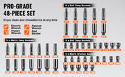 Load image into Gallery viewer, Amocart Drive Impact Socket Set Deep & Shallow Socket Set Cr-Mo Alloy Steel Auto Repair EasytoRead Size Markings Storage Case