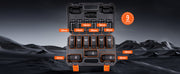 Bild in Galerie-Viewer laden, Amocart 1/2" Drive Impact Socket Set 9 Piece Deep Socket Set Metric 29-38mm 6 Point Cr-Mo Alloy Steel for Auto Repair