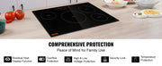 Bild in Galerie-Viewer laden, Amocart 4 Burners 30'' Electric Cooktop Induction Stove Top Built-in Magnetic Cooktop with 9 Heating Level Touch Screen Burner