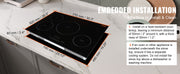 Bild in Galerie-Viewer laden, Amocart 4 Burners 30'' Electric Cooktop Induction Stove Top Built-in Magnetic Cooktop with 9 Heating Level Touch Screen Burner