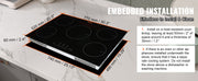 Charger l'image dans la visionneuse de galerie, Amocart 5 Burners 30/36 Inch Electric Induction Cooktop Stove Hob Built-in Burner Cooker Sensor Touch Control Magnetic Cooker