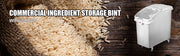 Bild in Galerie-Viewer laden, Amocart 80L Rice Kitchen Container Ingredient Storage Bin with Wheel & Scoop PP+PC for Home Storing Rice Flour Corn Soybeans