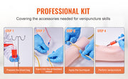 Bild in Galerie-Viewer laden, Amocart Phlebotomy Practice Kit IV Venipuncture Intravenous Training Kit w/ Carrying Bag Practice IV Skills for School Students