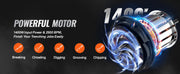 Bild in Galerie-Viewer laden, Amocart 1400W Demolition Jack Hammer Electric Jackhammer Heavy Duty 2900 BPM Concrete Breaker 2pcs Chisels Bits Chipping