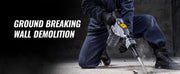 Bild in Galerie-Viewer laden, Amocart Electric Heavy Demolition Jack Hammer 1400W 2pcs Chisels Bits Chipping with Case 2900 BPM Concrete Breaker Gloves Black