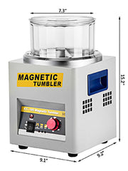 Bild in Galerie-Viewer laden, Amocart KT-185 Magnetic Tumbler Jewelry Polisher Mini Metal Finisher Finishing Machine 110V/220V Gold Precision Parts Polisher