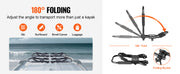 Bild in Galerie-Viewer laden, Amocart Kayak Roof Rack 2 Pairs J-Bar Soft Roof Rack Quick Folding Top Mount Tie Down Carrier for Surf Board Canoe Ski Board