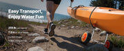 Charger l'image dans la visionneuse de galerie, Amocart 250LBS Kayak Cart Canoe Cart Dolly with 7.5in Solid Rubber Tires & Kickstand Paddle Board Trolley for Paddleboards