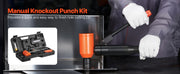 Charger l'image dans la visionneuse de galerie, Amocart 10/15 Ton Knockout Punch Set 1/2in to 2 or 4in KO Tools Kit W/6 Dies for Electrical Control Cabinets Switch Cabinets
