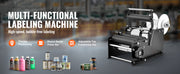 Load image into Gallery viewer, Amocart Semi-Automatic Round Bottle Labeling Machine 20-50pcs/min Electric Label Applicator for Bottles Diameter 0.78-4.72in