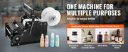 Charger l'image dans la visionneuse de galerie, Amocart Manual Round Bottle Labeling Machine 15-20pcs/min Adjustable Labeler for Bottles Dia 0.78-4.72 in (with Pressing Bar)